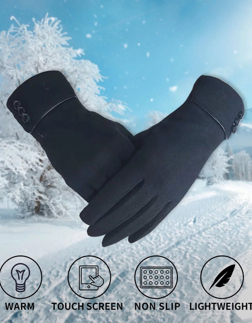 Load image into Gallery viewer, Winter Gloves for Women with Touchscreen Fingers Screen Texting Fingers Cell Phone Gloves Warm Vintage Gloves for Girls Winter 3 Pairs
