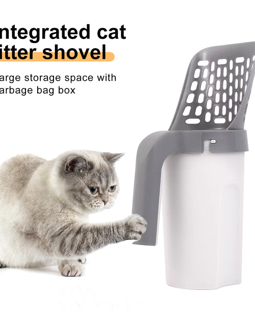 Load image into Gallery viewer, Cat Litter Shovel Scoop with Refill Bag for Pet Filter Clean Toilet Garbage Picker Cat Supplies Cat Litter Box Self Cleaning
